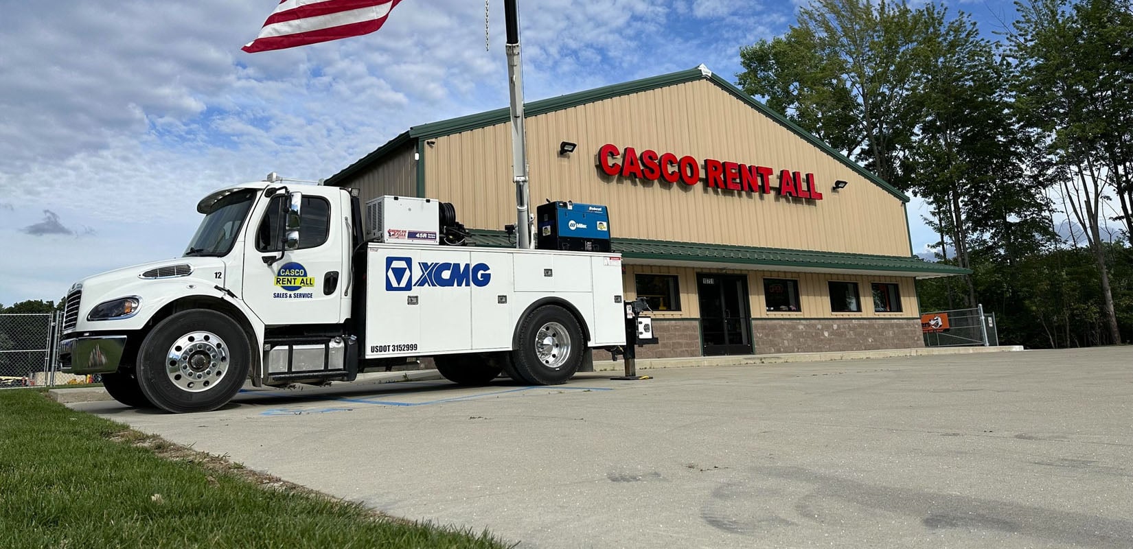 Casco Rent-All service truck